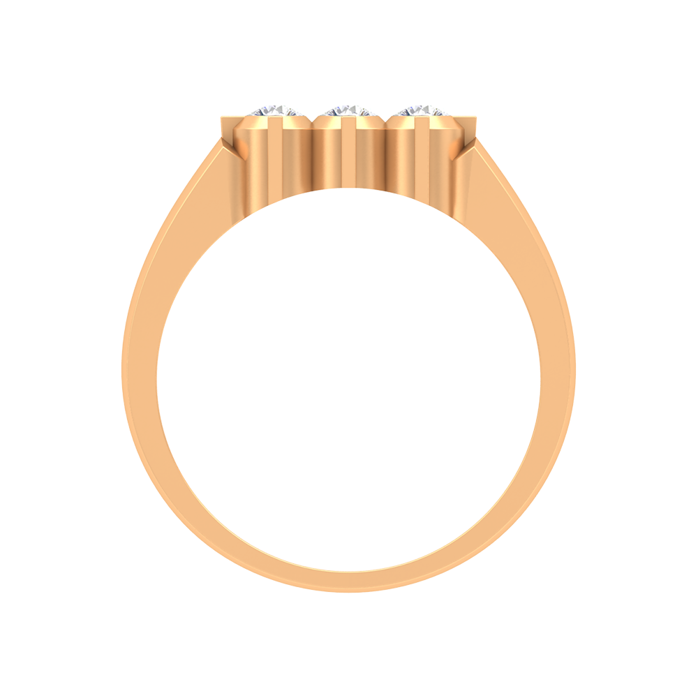 Gorgeous Gems Tri Stone Ring - Twelve