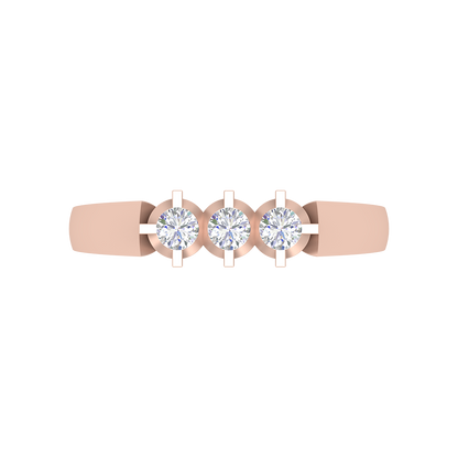 Gorgeous Gems Tri Stone Ring - Two
