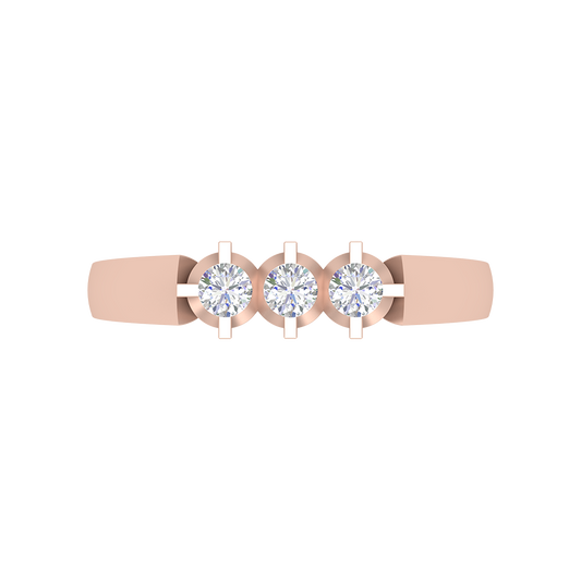 Gorgeous Gems Tri Stone Ring - Two