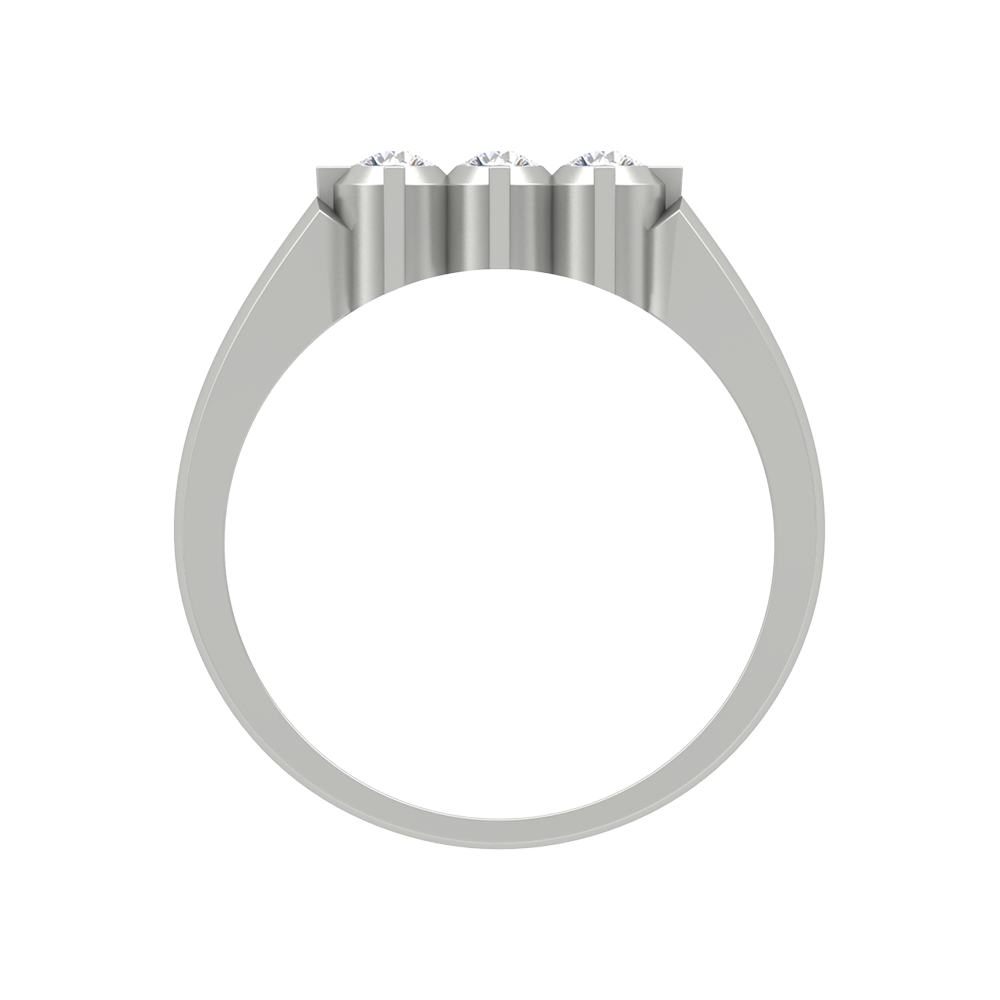 Gorgeous Gems Tri Stone Ring - Eight