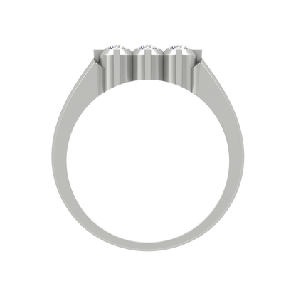 Gorgeous Gems Tri Stone Ring - Eight