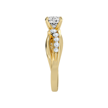 Gorgeous Solitaire Ring In 925 Sterling Silver - Twelve