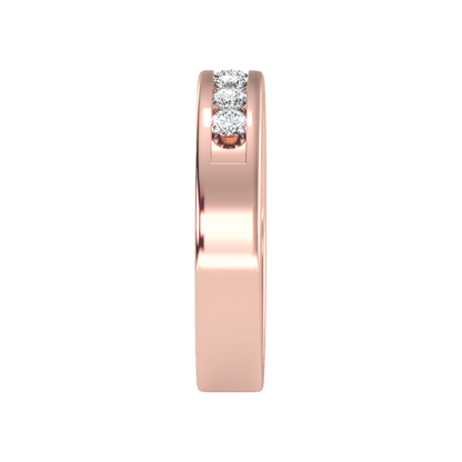 Graceful Broad Band Ring - Eleven