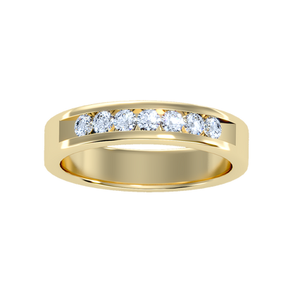 Graceful Broad Band Ring In 925 Sterling Silver - Three