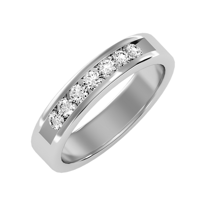 Graceful Broad Band Ring - Five