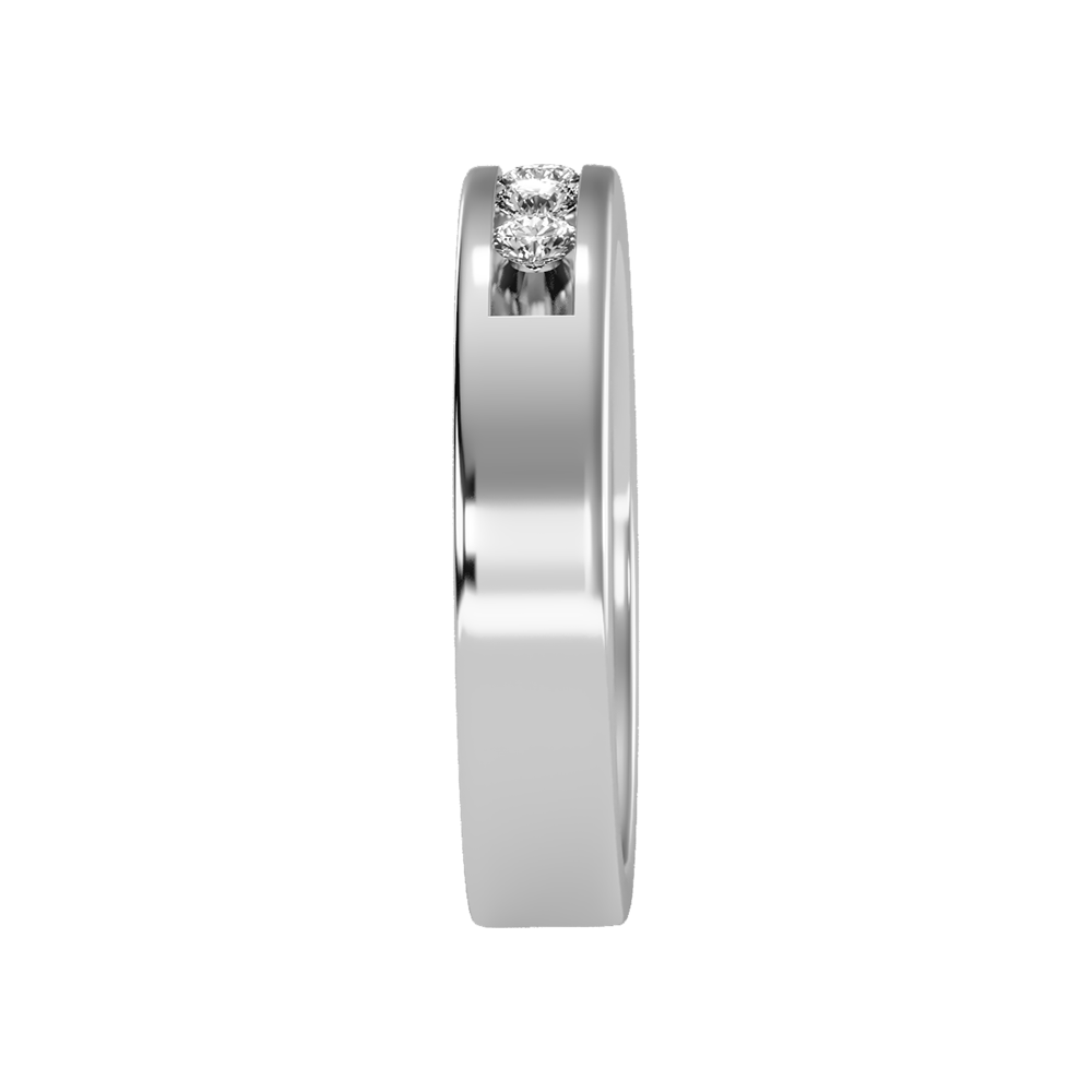 Graceful Broad Band Ring In 925 Sterling Silver - Seven