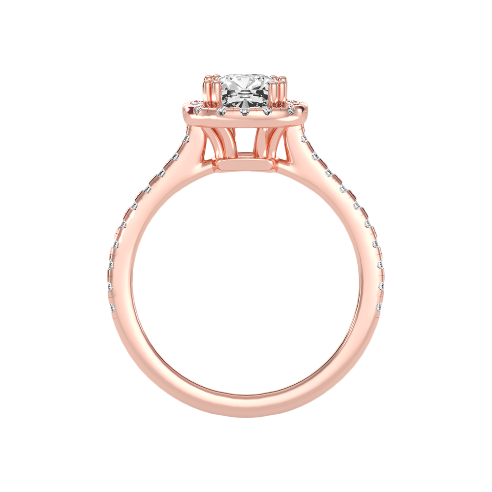 Graceful Solitaire Ring In 925 Sterling Silver - Two