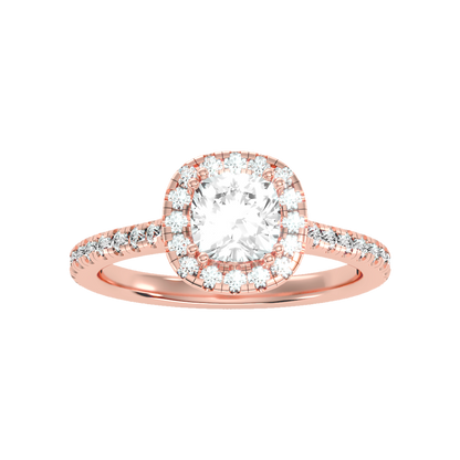 Graceful Solitaire Ring In 925 Sterling Silver - Three