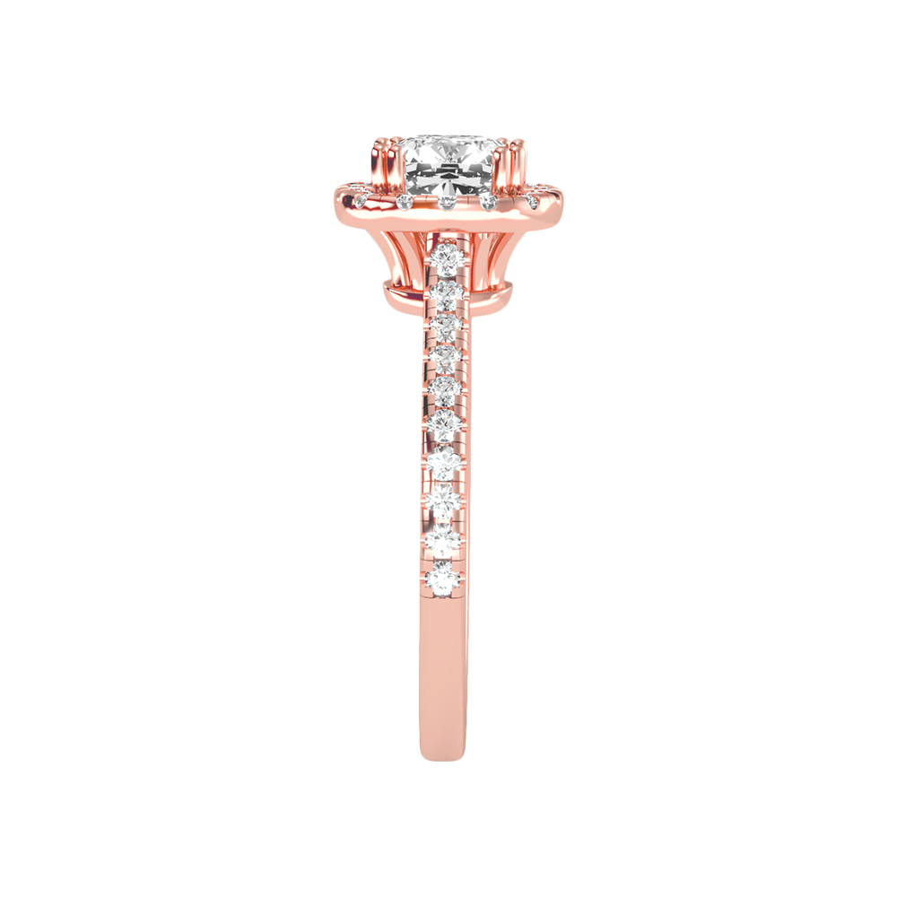 Graceful Solitaire Ring In 925 Sterling Silver - Four