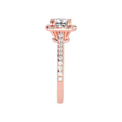 Graceful Solitaire Ring In 925 Sterling Silver - Four