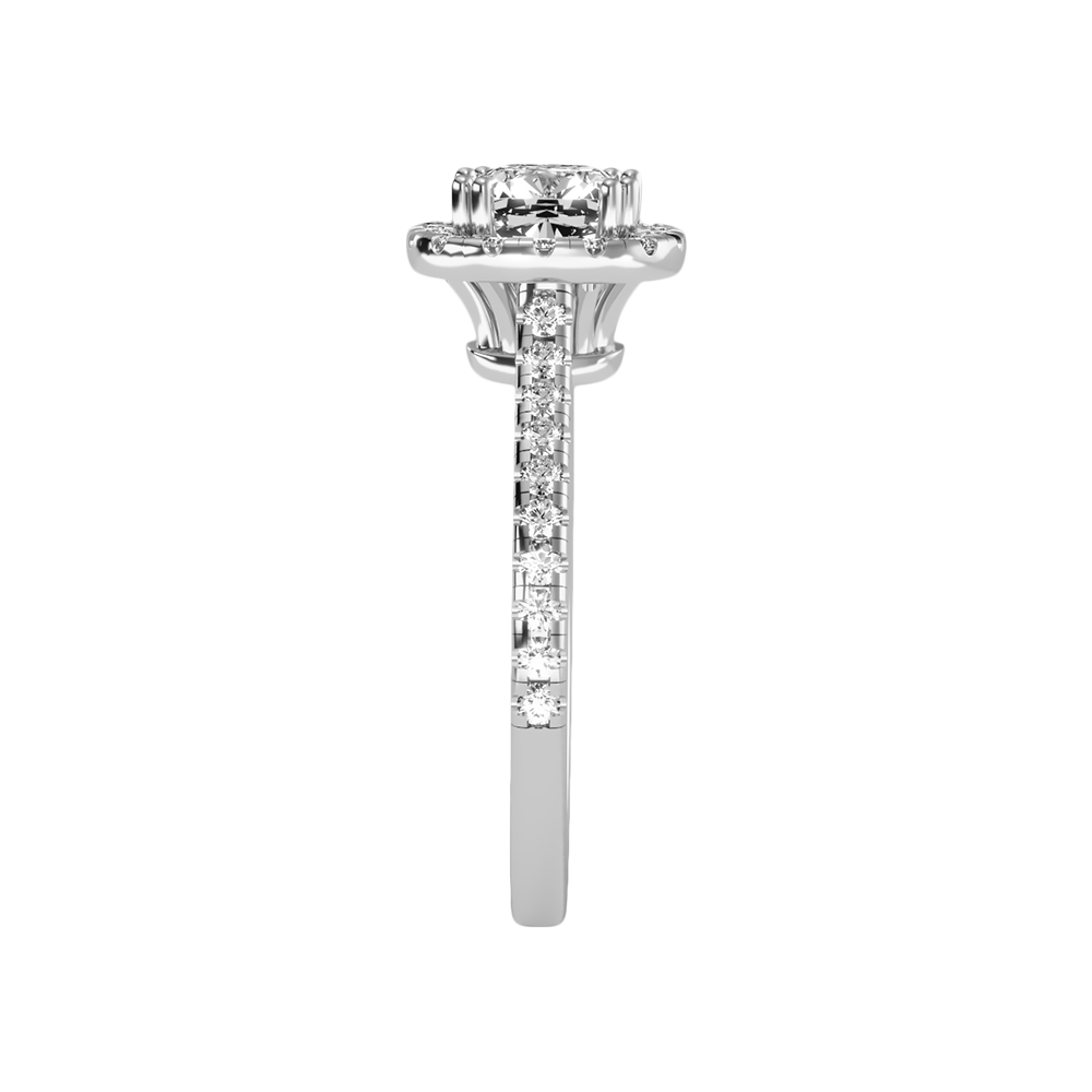 Graceful Solitaire Ring In 925 Sterling Silver - Seven