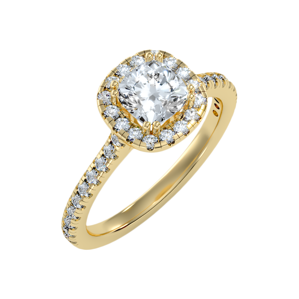 Graceful Solitaire Ring In 925 Sterling Silver - Nine
