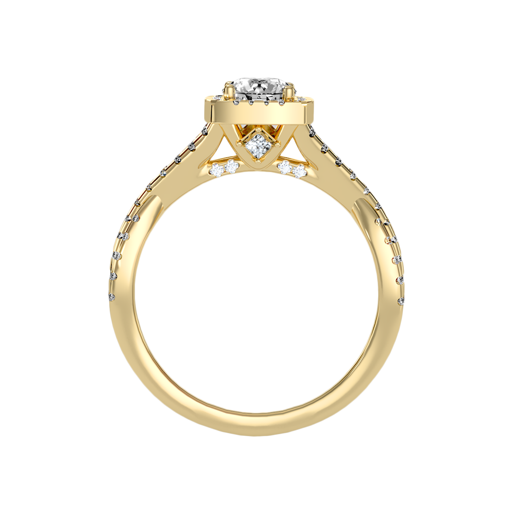 Grace Halo Ring In 925 Sterling Silver - Twelve