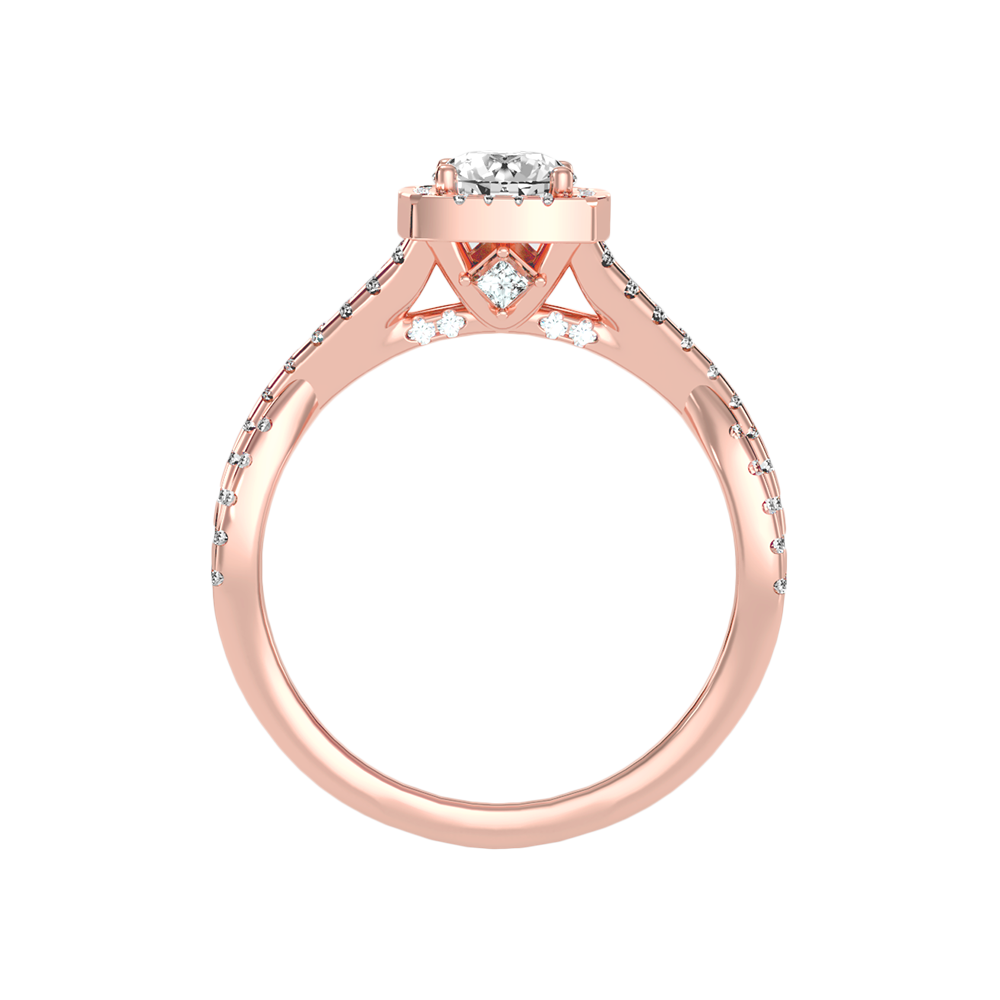 Grace Halo Ring In 925 Sterling Silver - Eight