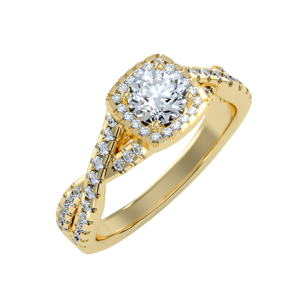 Grace Halo Ring In 925 Sterling Silver - Nine