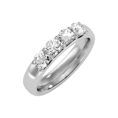 Grace Quad Stone Ring In 925 Sterling Silver - One