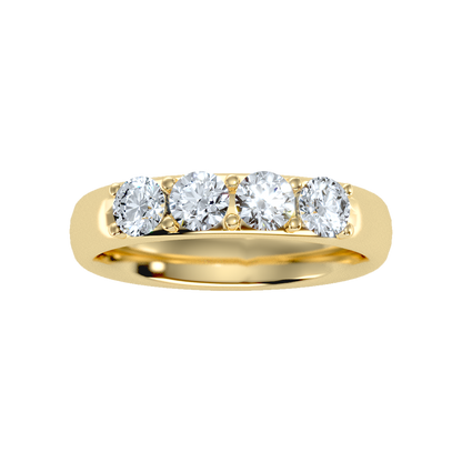 Grace Quad Stone Ring In 925 Sterling Silver - Ten