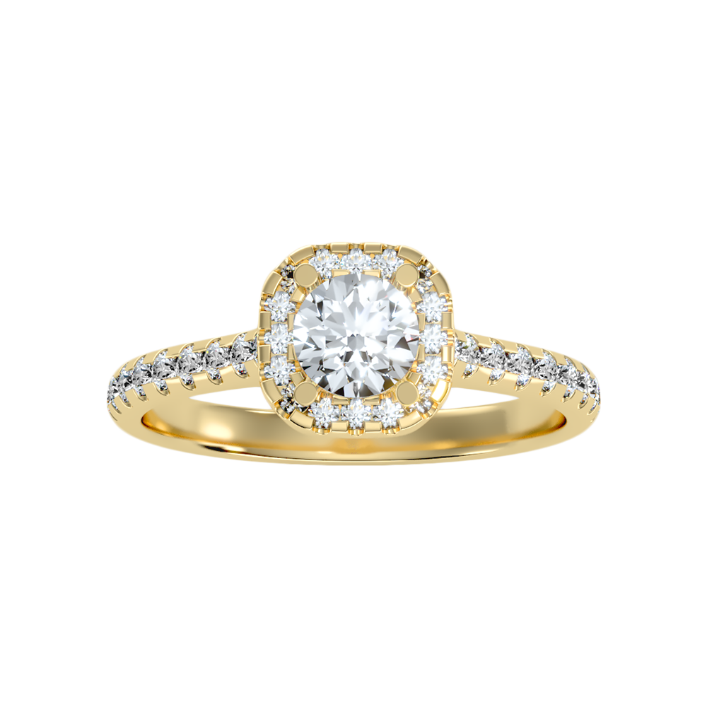 Grandeur Halo Ring - Ten