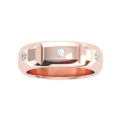 Grandeur Men's Broad Band Ring - Ten