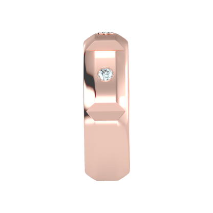 Grandeur Men's Broad Band Ring In 925 Sterling Silver - Eleven
