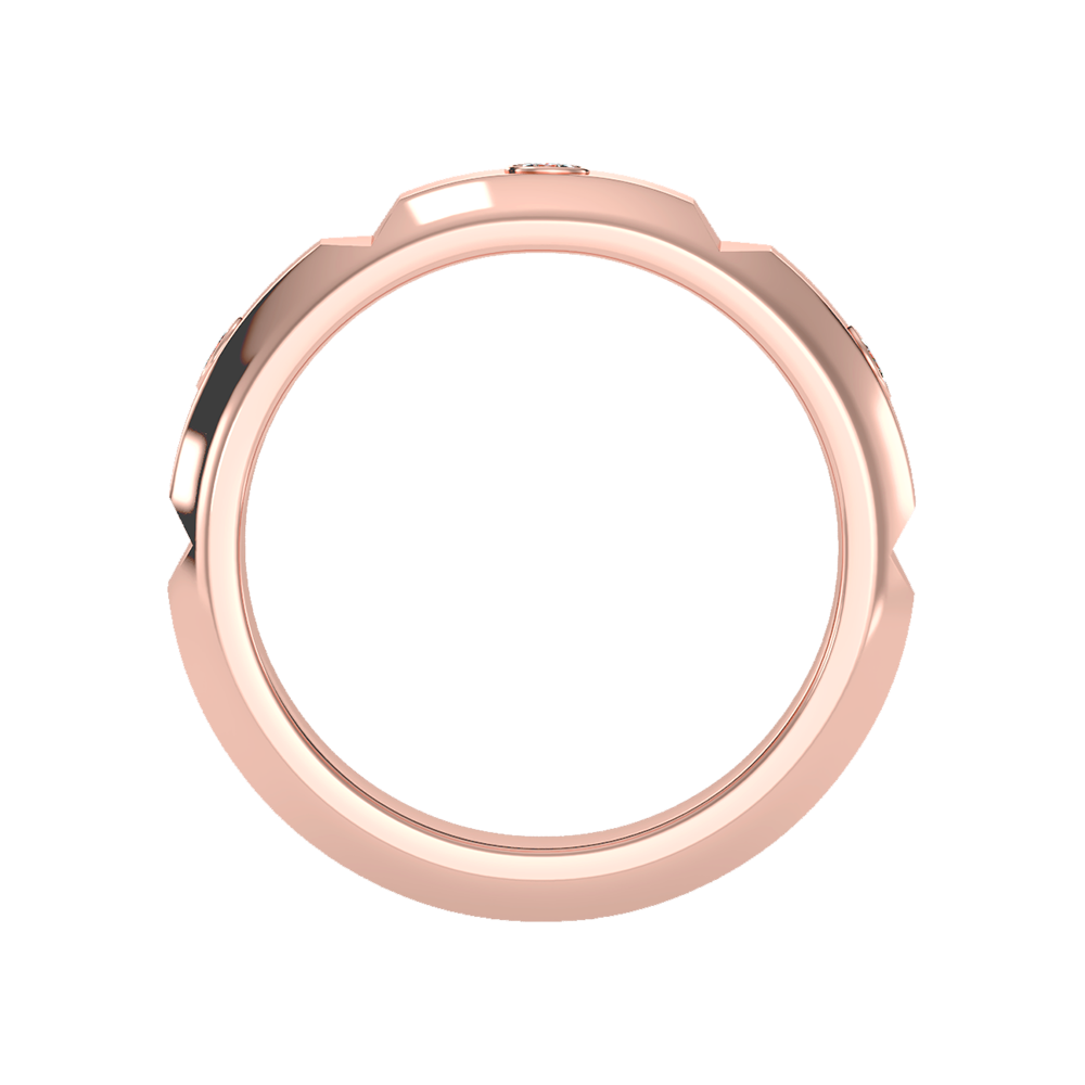 Grandeur Men's Broad Band Ring In 925 Sterling Silver - Twelve