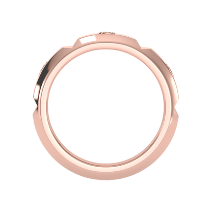 Grandeur Men's Broad Band Ring In 925 Sterling Silver - Twelve