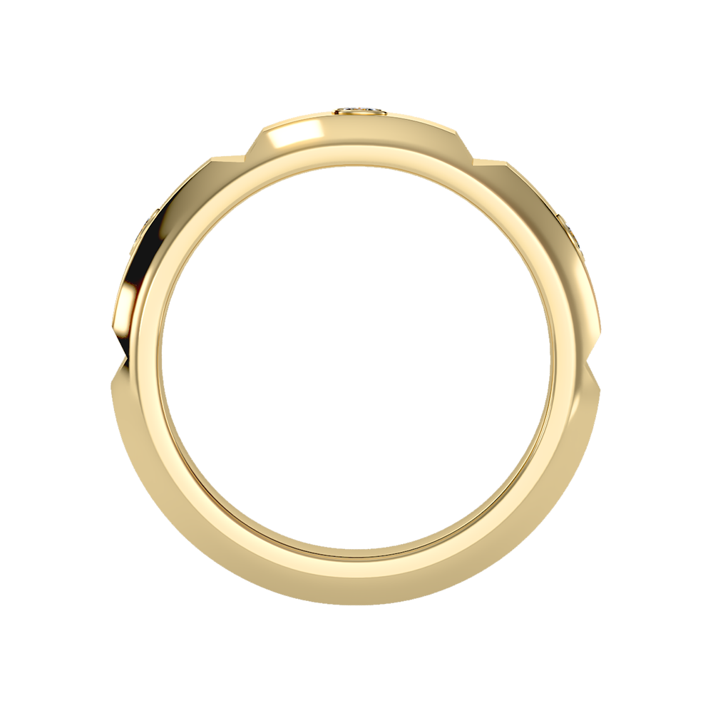 Grandeur Men's Broad Band Ring - Two