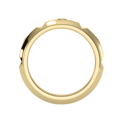 Grandeur Men's Broad Band Ring - Two