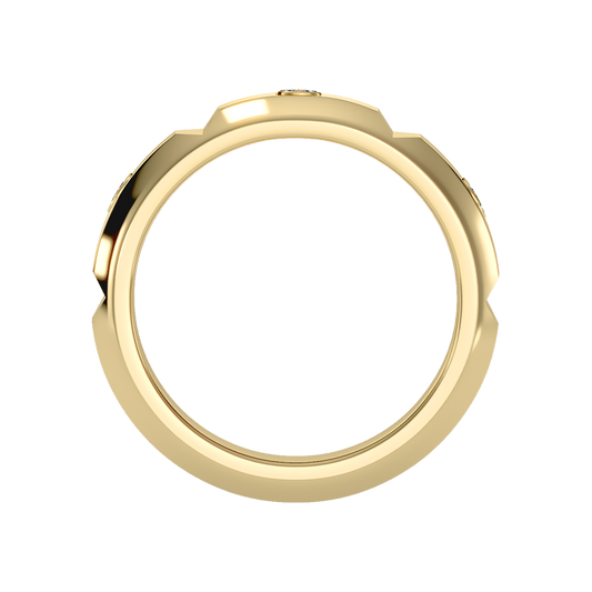 Grandeur Men's Broad Band Ring - Two