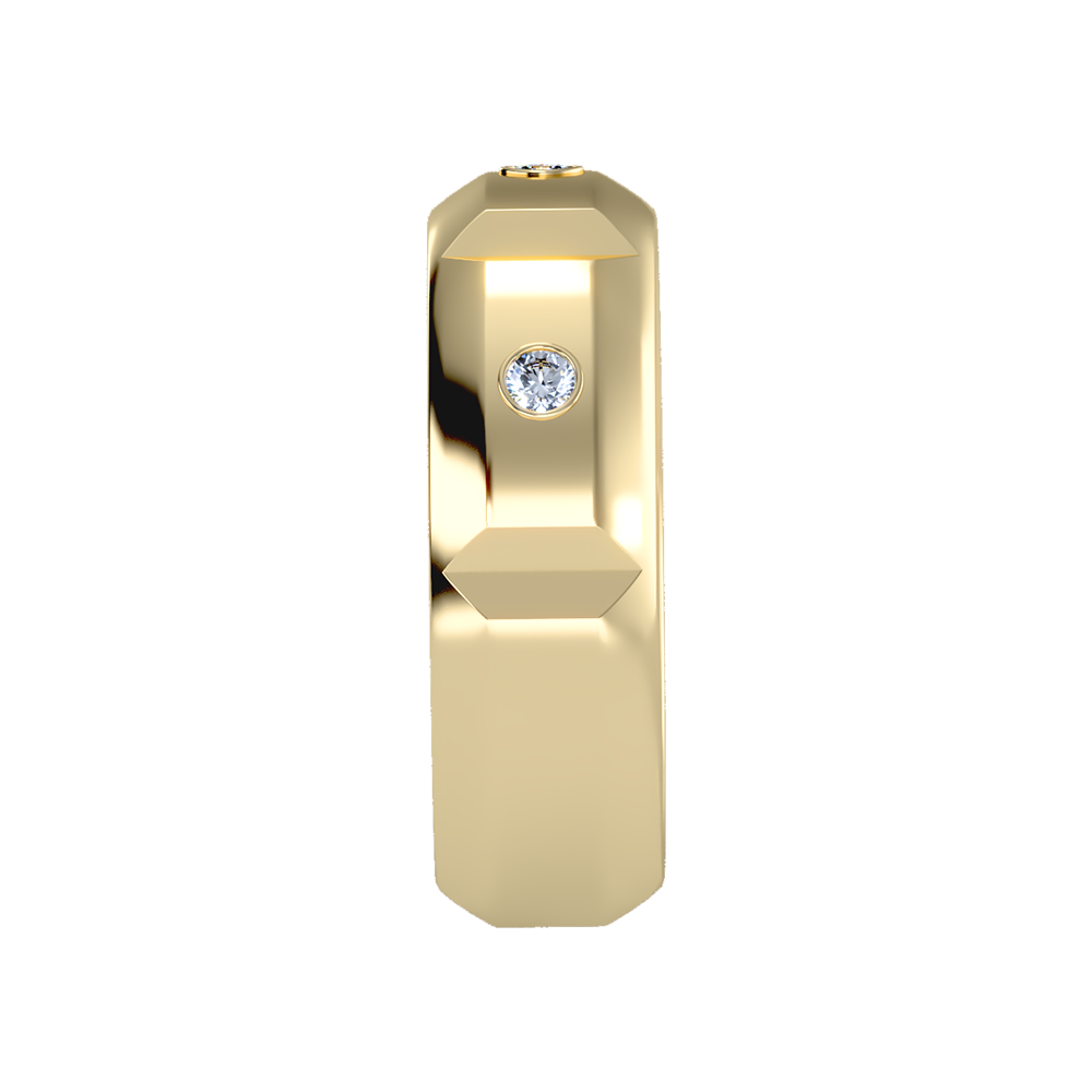 Grandeur Men's Broad Band Ring - Four
