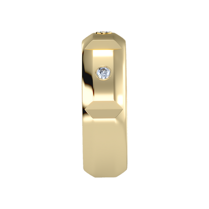 Grandeur Men's Broad Band Ring - Four