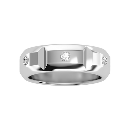 Grandeur Men's Broad Band Ring - Six