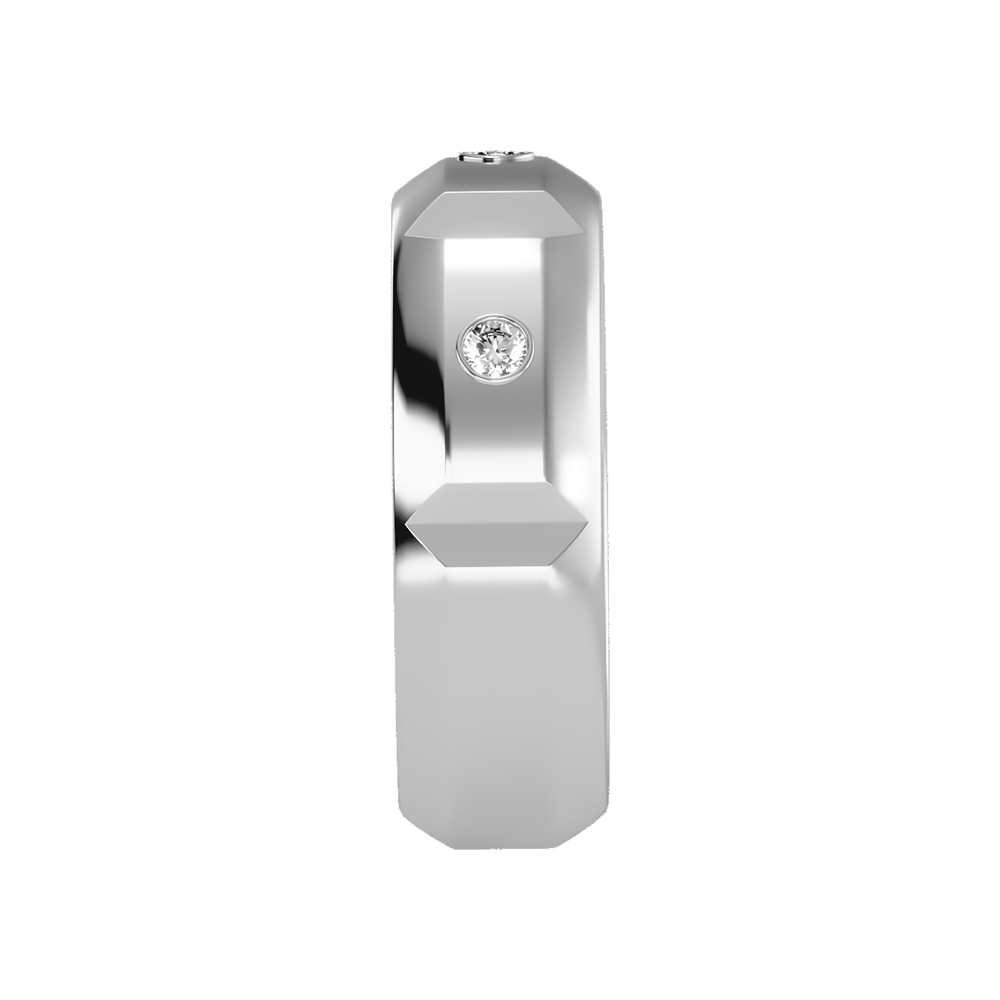 Grandeur Men's Broad Band Ring In 925 Sterling Silver - Seven