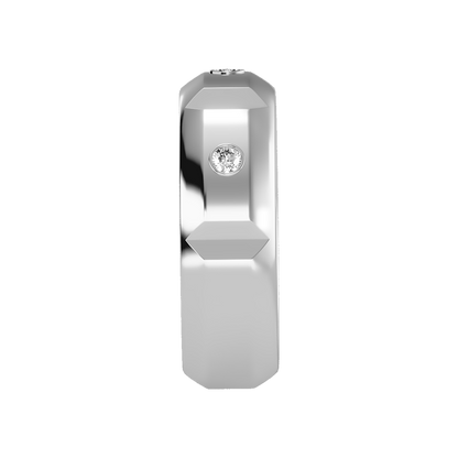 Grandeur Men's Broad Band Ring In 925 Sterling Silver - Seven