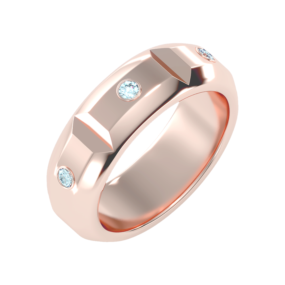 Grandeur Men's Broad Band Ring In 925 Sterling Silver - Nine