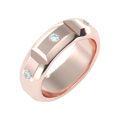 Grandeur Men's Broad Band Ring In 925 Sterling Silver - Nine