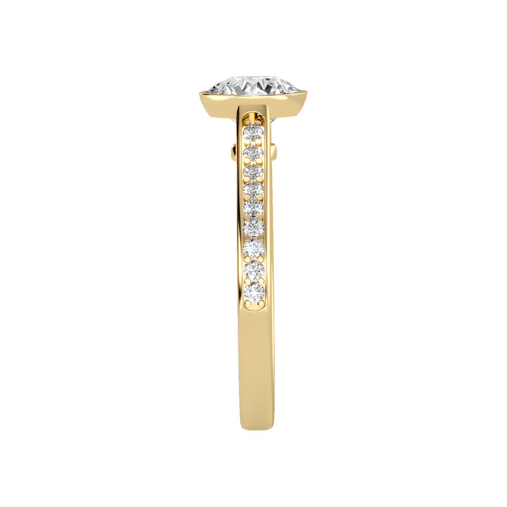 Grand Solitaire Ring In 925 Sterling Silver - Eleven