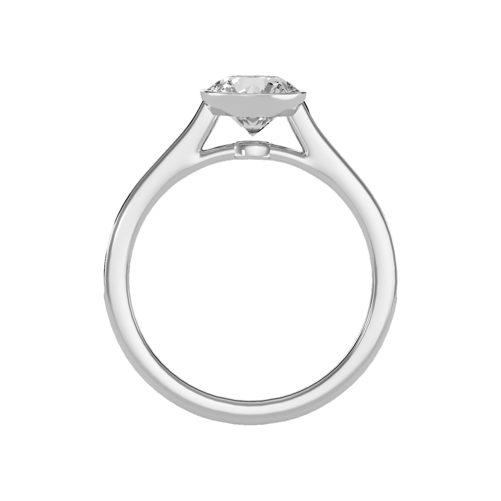 Grand Solitaire Ring In 925 Sterling Silver - Two