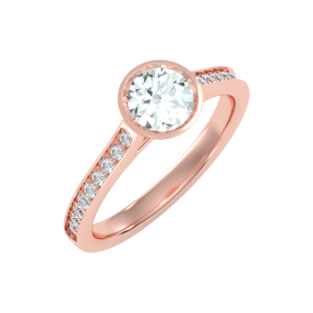 Grand Solitaire Ring In 925 Sterling Silver - Five