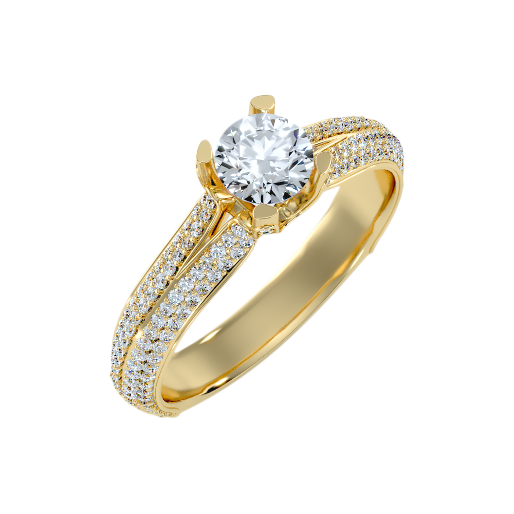 Guapo Solitaire Ring In 925 Sterling Silver - One