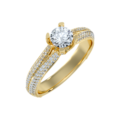 Guapo Solitaire Ring In 925 Sterling Silver - One