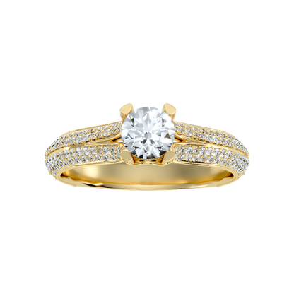 Guapo Solitaire Ring In 925 Sterling Silver - Three
