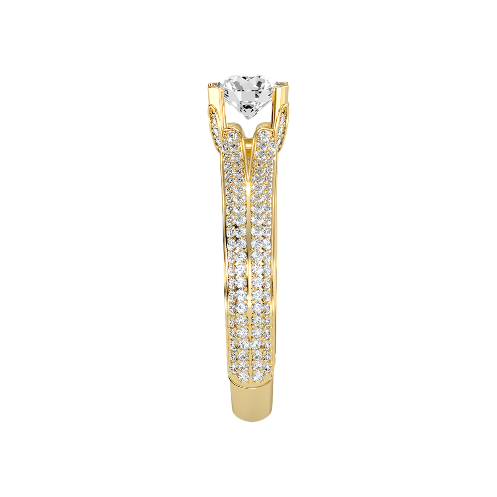 Guapo Solitaire Ring In 925 Sterling Silver - Four