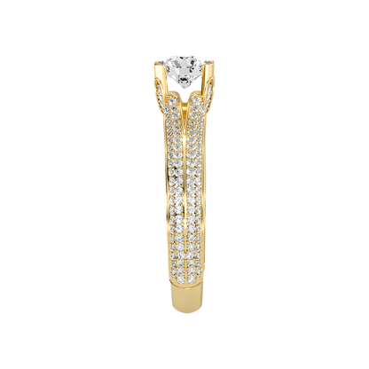 Guapo Solitaire Ring In 925 Sterling Silver - Four