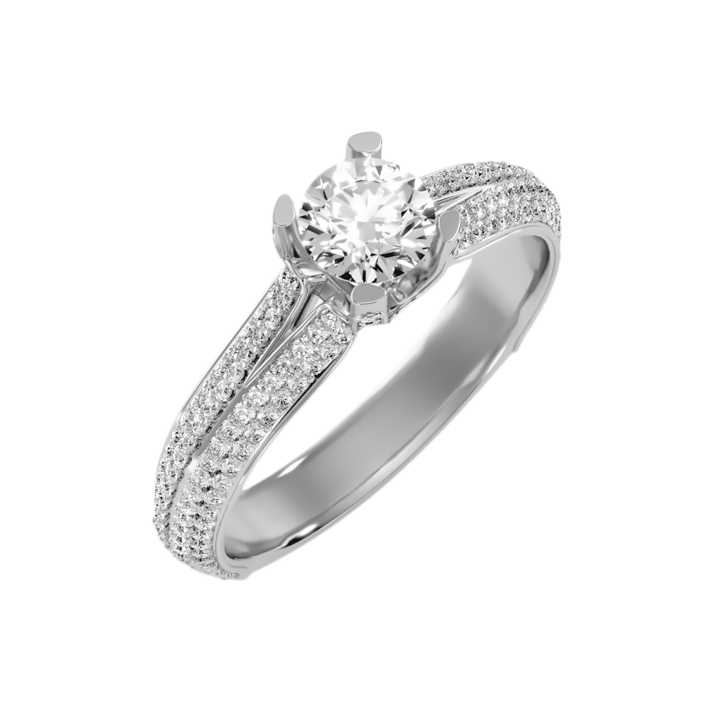 Guapo Solitaire Ring In 925 Sterling Silver - Five
