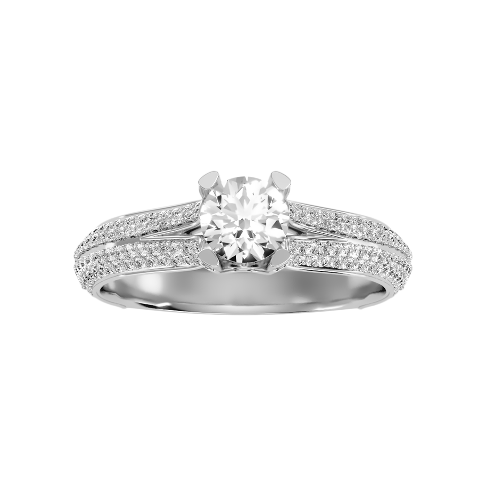 Guapo Solitaire Ring In 925 Sterling Silver - Six