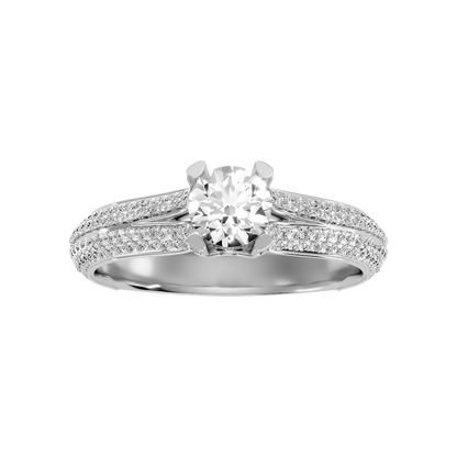 Guapo Solitaire Ring In 925 Sterling Silver - Six