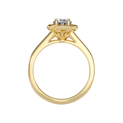 Gulony Classic Halo Diamond Engagement Ring - Twelve