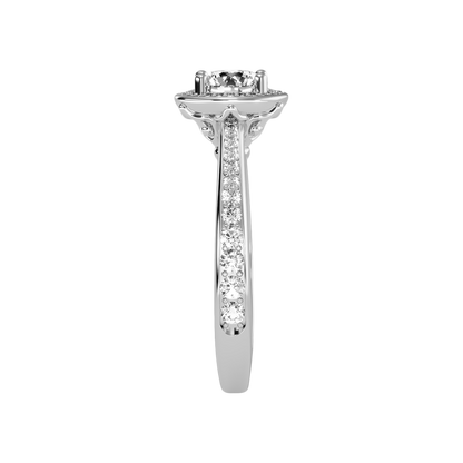 Gulony Classic Halo Diamond Engagement Ring - Four