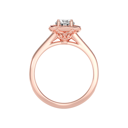 Gulony Classic Halo Diamond Engagement Ring - Six